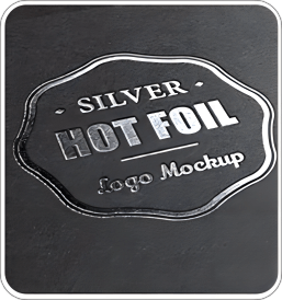 Hot stamping (silver in color)